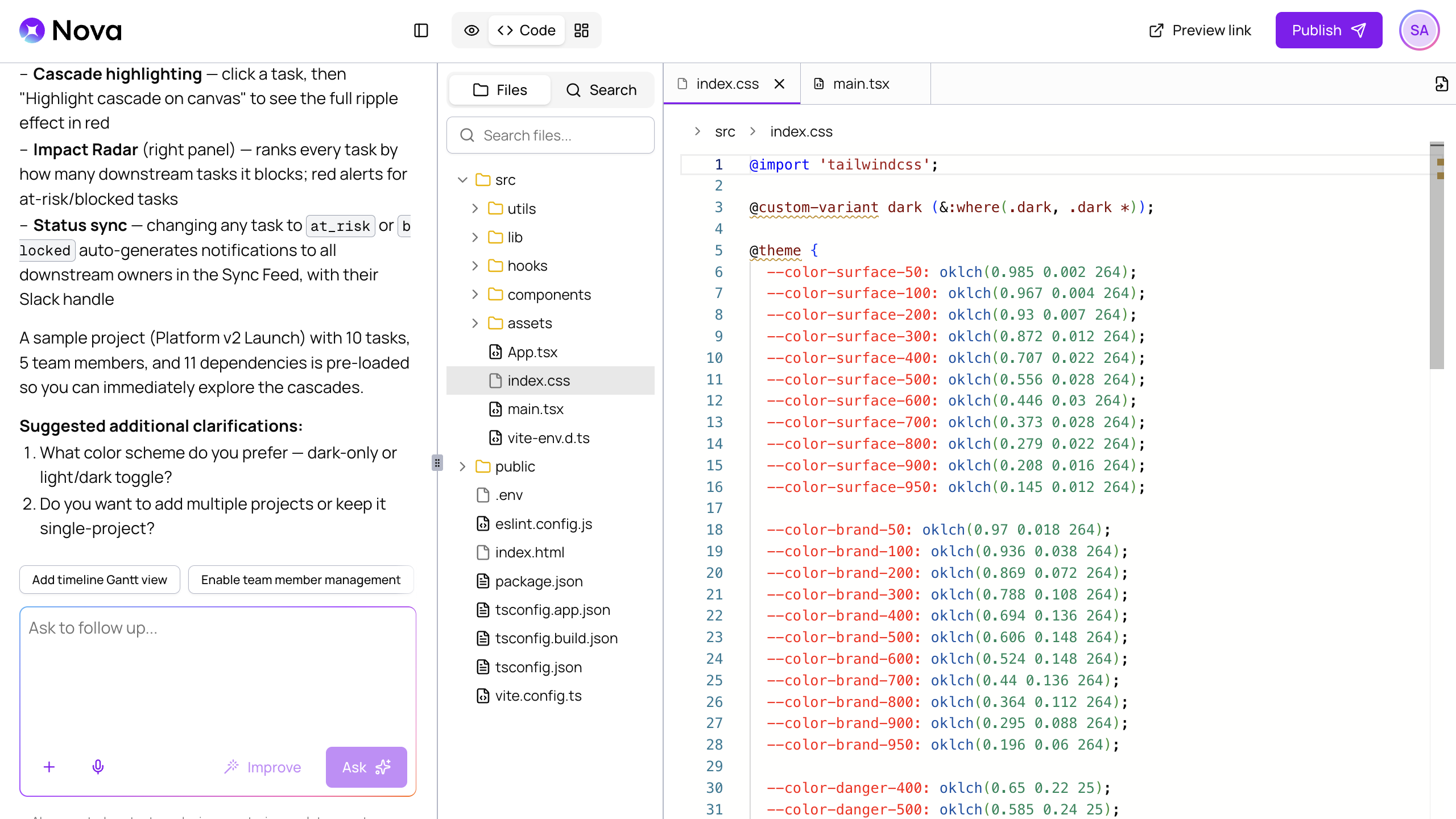 Code Editor with multiple files open and tabs at the top